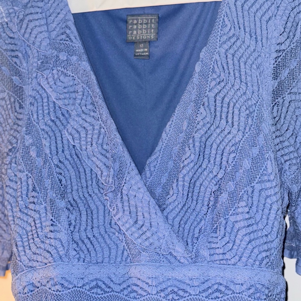 Rabbit Designs Elegant Blue Dress